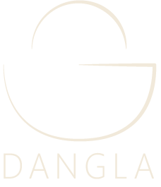 Loge de l'épicerie : un panier avec le Nom de l'épicerie Dangla