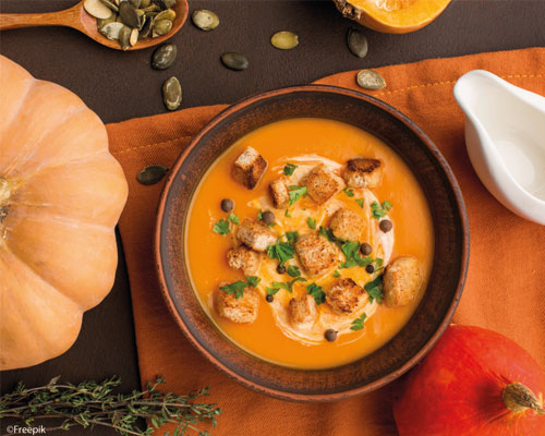 Photo soupe de courge